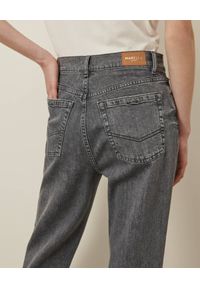 Marella - MARELLA - Szare jeansy mom-fit. Stan: podwyższony. Kolor: szary #4