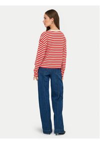 only - ONLY Bluzka Livina 15359682 Czerwony Regular Fit. Kolor: czerwony. Materiał: bawełna #6