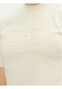 EA7 Emporio Armani T-Shirt 7M000224 AF10375 U1079 Écru Regular Fit. Materiał: bawełna #3