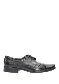 Windssor - Czarne buty wizytowe skórzane sznurowane windssor 293. Kolor: czarny. Materiał: skóra. Styl: wizytowy #1