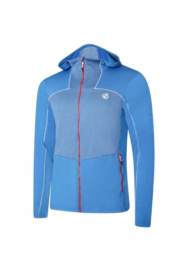 DARE 2B - Męski polar turystyczny z suwakiem Revive II. Kolor: niebieski. Materiał: poliester, elastan. Sport: turystyka piesza