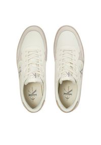 Calvin Klein Jeans Sneakersy Classic Cupsole Low Mix Mtl YM0YM01033 Écru #5