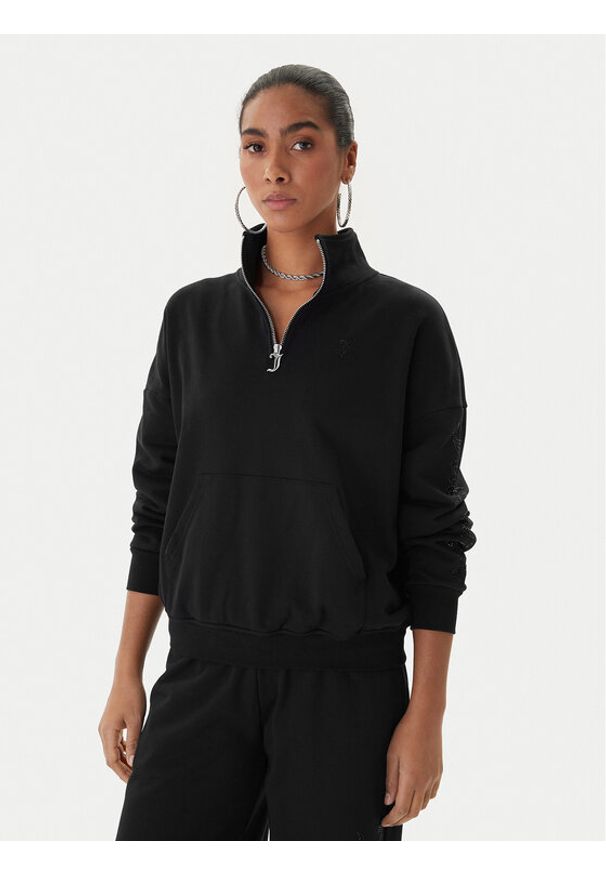 Juicy Couture Bluza Castella JCWAS225319 Czarny Oversize. Kolor: czarny. Materiał: syntetyk, bawełna
