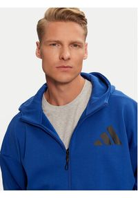 Adidas - adidas Bluza Z.N.E. JF6388 Niebieski Regular Fit. Kolor: niebieski. Materiał: bawełna #5