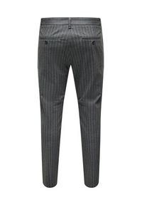 Only & Sons Chinosy 22024048 Szary Tapered Fit. Kolor: szary. Materiał: syntetyk #4