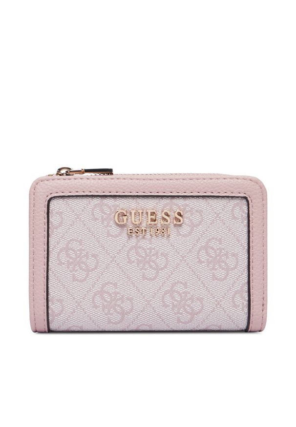 Guess Portfel Lindsey Slg SWSG97 49156 Różowy. Kolor: różowy. Materiał: skóra