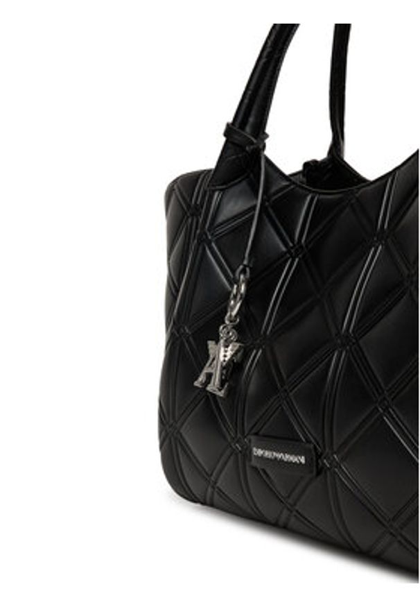 Emporio Armani Torebka EW001009 AF17630 UC001 Czarny. Kolor: czarny. Materiał: skórzane