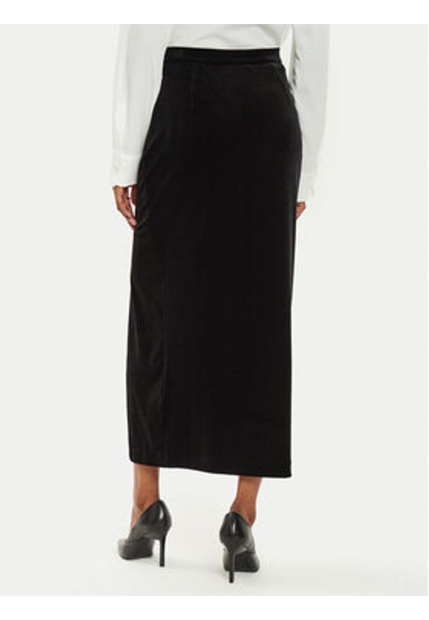 Marella Spódnica midi Idioma2 2423776042 Czarny Regular Fit. Kolor: czarny. Materiał: syntetyk