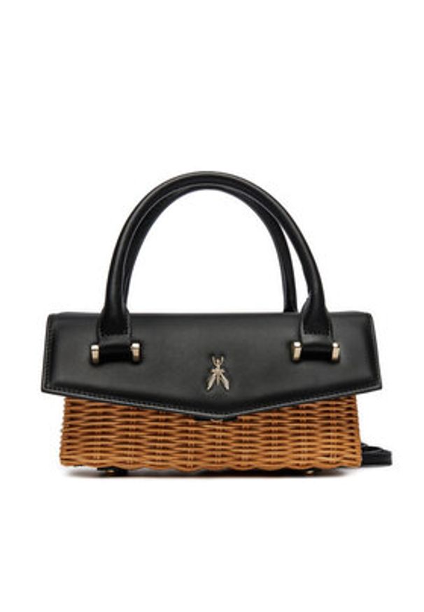 Patrizia Pepe Torebka 2B0111/V017-FB53 Czarny. Kolor: czarny. Materiał: skórzane