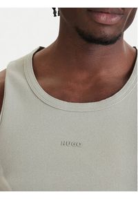 Hugo - HUGO Tank top Dapota 50563744 Zielony Slim Fit. Kolor: zielony. Materiał: bawełna #4