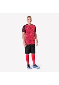 KIPSTA - Koszulka piłkarska Kipsta Viralto Topo. Kolor: czarny, czerwony, różowy, wielokolorowy. Materiał: poliester, materiał, tkanina. Sport: piłka nożna