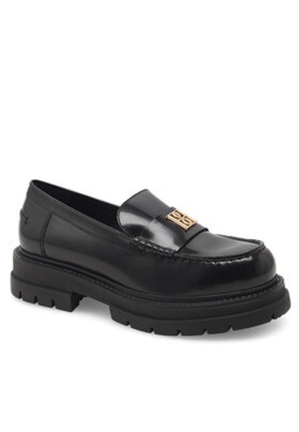 Badura Loafersy PAOLA-112890 Czarny. Kolor: czarny. Materiał: skóra, lakier