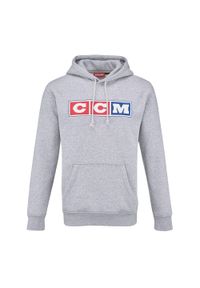 CCM - Bluza z kapturem Heritage 3 Block - dziecięca - szara - L. Typ kołnierza: kaptur. Kolor: szary. Materiał: polar. Sezon: zima. Styl: vintage #1