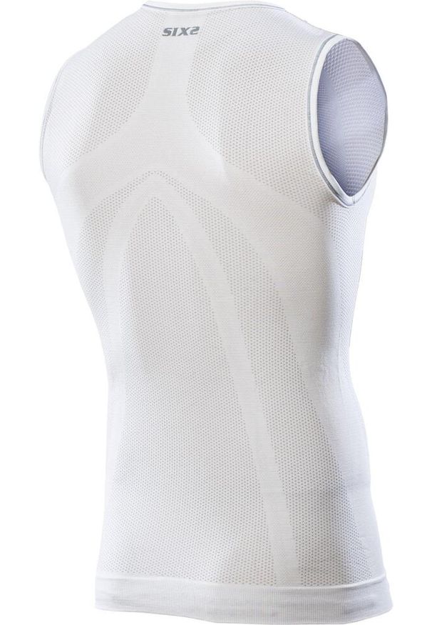 SIXS - Tank top Sixs SMX. Kolor: biały. Długość rękawa: bez rękawów. Sport: kolarstwo