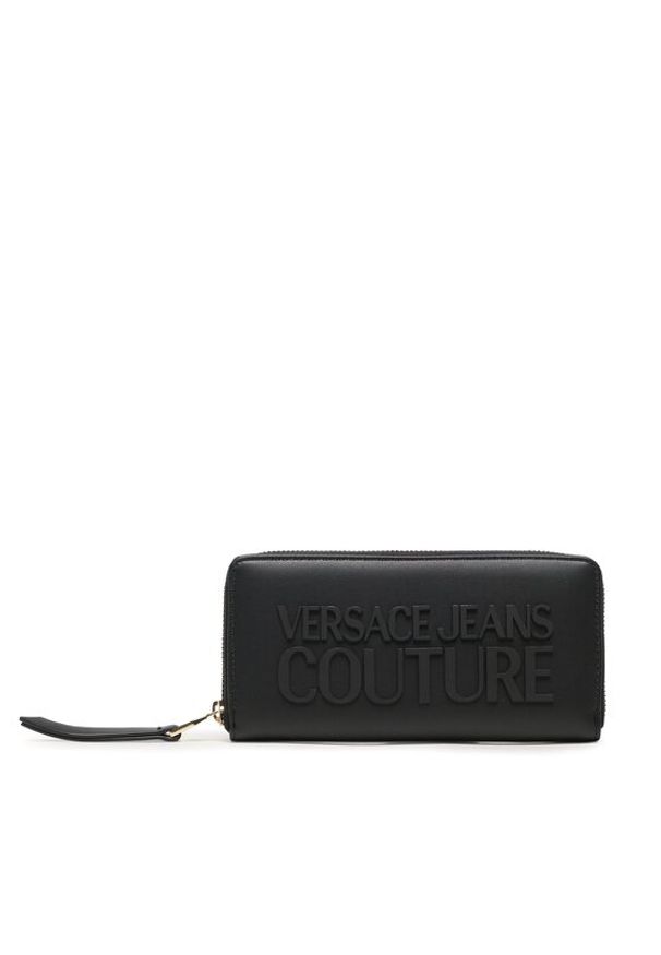 Duży Portfel Damski Versace Jeans Couture. Kolor: czarny
