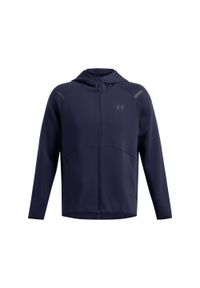 Bluza z kapturem z pełnym zamkiem błyskawicznym Under Armour Unstoppable Fleece. Typ kołnierza: kaptur. Kolor: czarny, niebieski, wielokolorowy. Materiał: materiał. Sport: fitness #1
