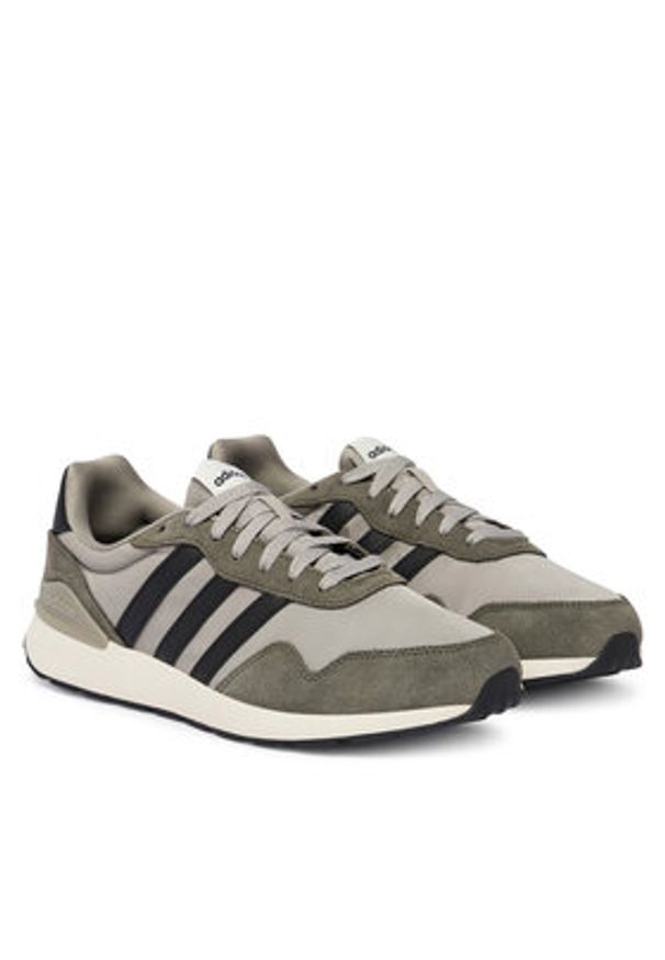 Adidas - adidas Sneakersy Run 60S 4.0 JQ6098 Szary. Kolor: szary. Materiał: skóra, zamsz. Sport: bieganie