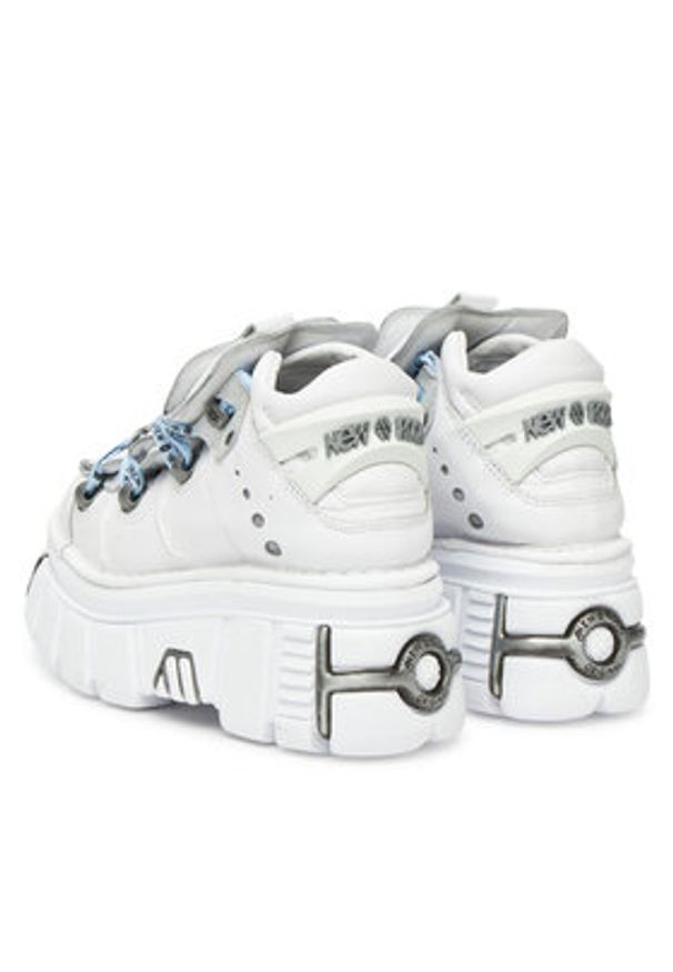 NEW ROCK Sneakersy M-106-C187 Biały. Kolor: biały. Materiał: skóra