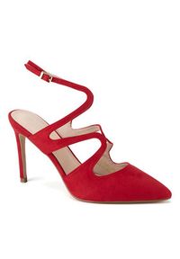 DeeZee Szpilki WYL3616-5 Czerwony. Kolor: czerwony. Materiał: materiał. Obcas: na szpilce #5