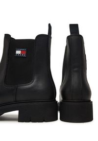 Tommy Jeans Sztyblety Tjw Chelsea Leather Boot EN0EN02825 Czarny. Kolor: czarny. Materiał: skóra #3