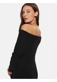 only - ONLY Sukienka dzianinowa Katia 15344233 Czarny Slim Fit. Kolor: czarny. Materiał: syntetyk, wiskoza #5