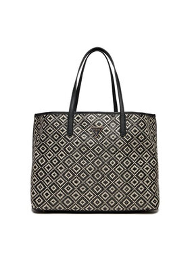 Guess Torebka Vikky II Large Tote HWWR93 18290 Czarny. Kolor: czarny. Materiał: skórzane