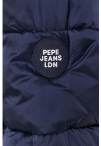 Pepe Jeans - Kurtka przeciwdeszczowa Claude. Kolor: niebieski. Materiał: materiał. Wzór: gładki
