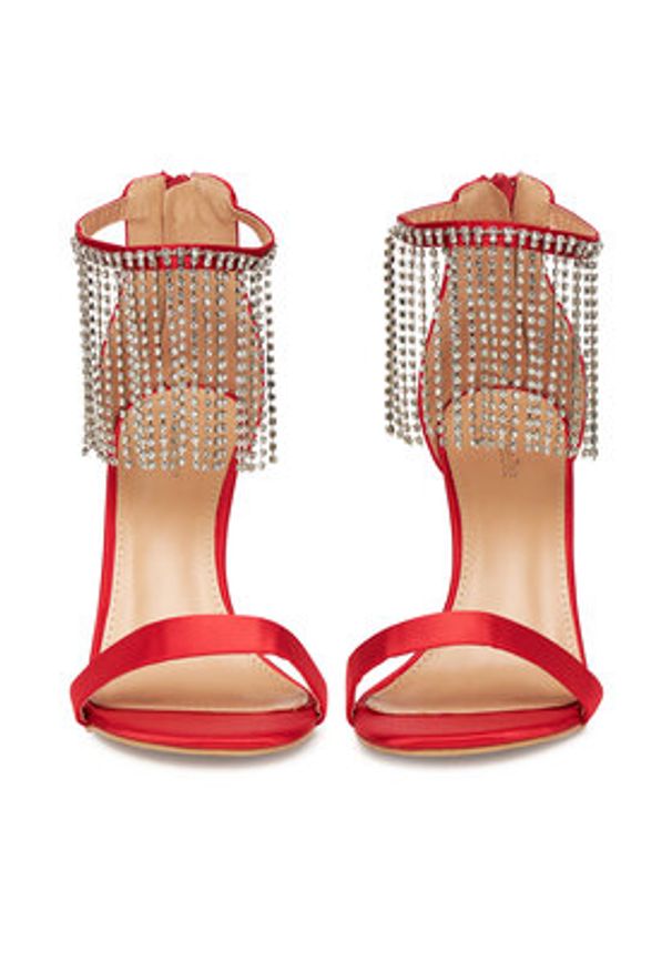 DeeZee Sandały RK01-22 Czerwony. Kolor: czerwony. Materiał: materiał