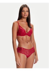 Chantelle Biustonosz z fiszbiną Fleurs C12M20 Czerwony. Kolor: czerwony. Materiał: syntetyk
