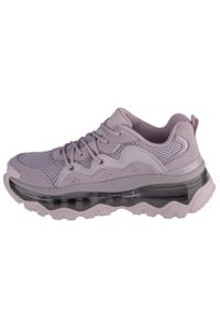 skechers - Buty do chodzenia damskie Skechers Uno Chaos. Kolor: fioletowy. Materiał: skóra. Szerokość cholewki: normalna. Sport: turystyka piesza