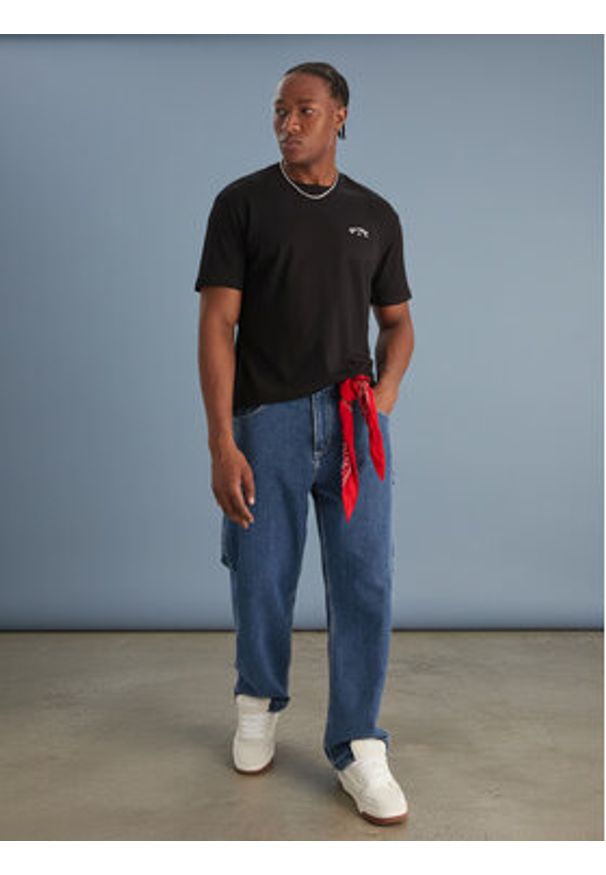 Billabong T-Shirt Arch Wave SS C1SS65BIP2 Czarny Regular Fit. Kolor: czarny. Materiał: bawełna