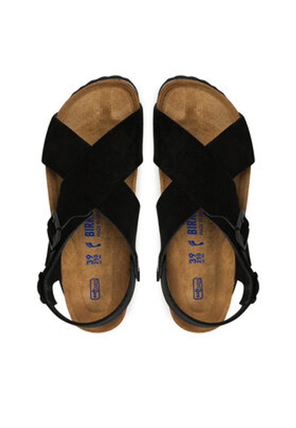 Birkenstock Sandały Tulum SFB 1029779 Czarny. Kolor: czarny. Materiał: zamsz, skóra