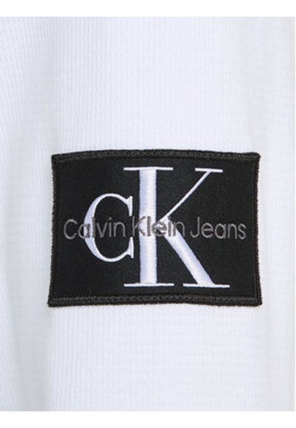 Calvin Klein Jeans Bluza J30J323485 Biały Regular Fit. Kolor: biały. Materiał: bawełna