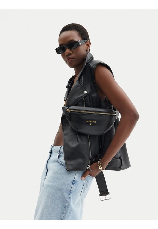 Patrizia Pepe Nerka 2B0138/L113 Czarny. Kolor: czarny. Materiał: skóra