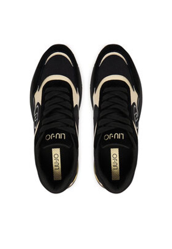 Liu Jo Sneakersy LJ01 BF5017 PX031 Czarny. Kolor: czarny. Materiał: skóra, zamsz
