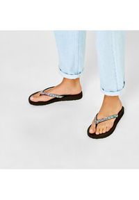 skechers - Skechers Japonki Shine Away 32918/BKMT Czarny. Kolor: czarny. Materiał: materiał