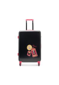 Średnia Twarda Walizka Minnie Mouse. Kolor: czarny. Wzór: motyw z bajki #1