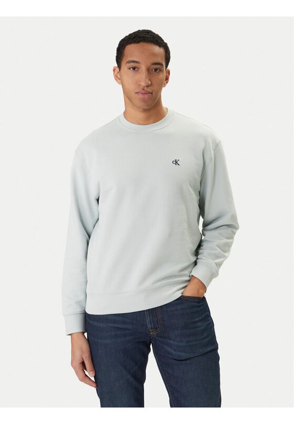 Calvin Klein Jeans Bluza LV04RC296G Zielony Regular Fit. Kolor: zielony. Materiał: bawełna