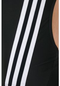 adidas Performance strój kąpielowy Classic 3-Stripes kolor czarny miękka miseczka. Kolor: czarny. Materiał: materiał, dzianina. Wzór: ze splotem