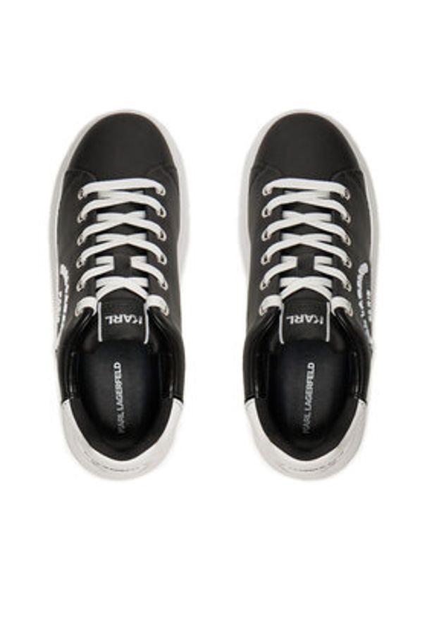 Karl Lagerfeld - KARL LAGERFELD Sneakersy KL62539K Czarny. Kolor: czarny. Materiał: skóra