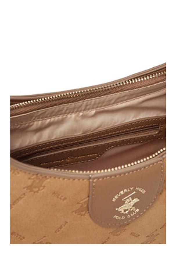 Beverly Hills Polo Club Torebka BHPC-L-004-07 Brązowy. Kolor: brązowy. Materiał: skórzane