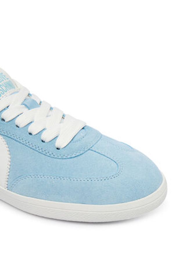 Love Moschino - LOVE MOSCHINO Sneakersy JA15112G1OIG0701 Błękitny. Kolor: niebieski. Materiał: zamsz, skóra