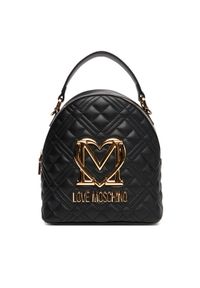 Love Moschino - LOVE MOSCHINO Plecak JC4304PP0MK1200A Czarny. Kolor: czarny. Materiał: skóra