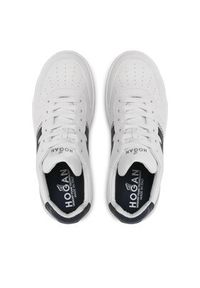 Hogan - HOGAN Sneakersy HXM6300EU50ODZ Biały. Kolor: biały. Materiał: skóra #6