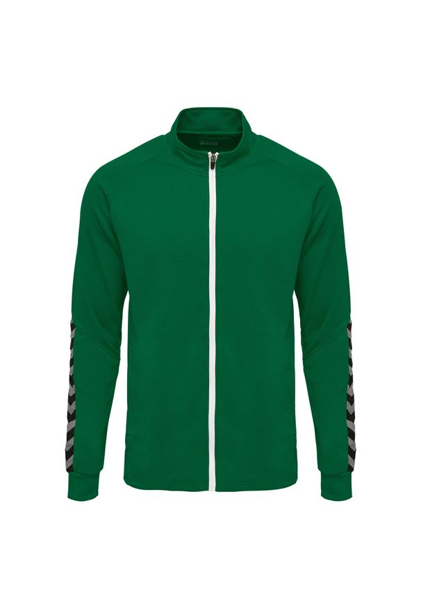Kurtka Hummel Zip hmlAUTHENTIC Poly. Kolor: wielokolorowy, biały, zielony. Materiał: poliester. Sport: piłka nożna, fitness