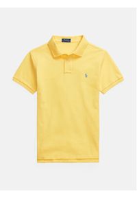 Polo Ralph Lauren Polo 710536856407 Żółty Slim Fit. Typ kołnierza: polo. Kolor: żółty. Materiał: bawełna