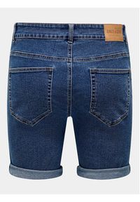 Only & Sons Szorty jeansowe Ply 22029039 Niebieski Regular Fit. Kolor: niebieski. Materiał: bawełna