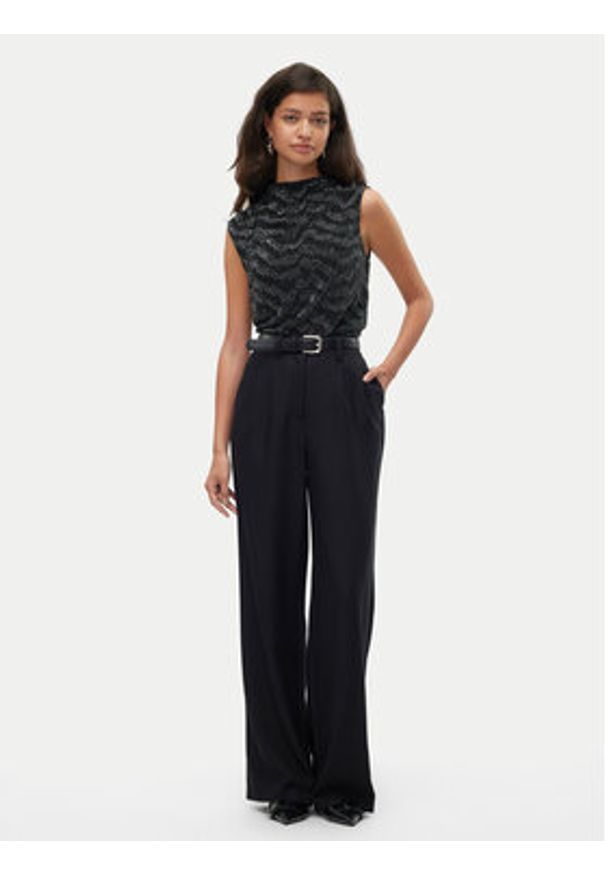 Vero Moda Top Lucy 10316749 Czarny Regular Fit. Kolor: czarny. Materiał: syntetyk