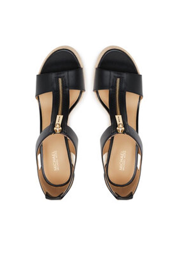 MICHAEL Michael Kors Espadryle Barkley Leather 40R4BRMS1L Czarny. Kolor: czarny. Materiał: skóra