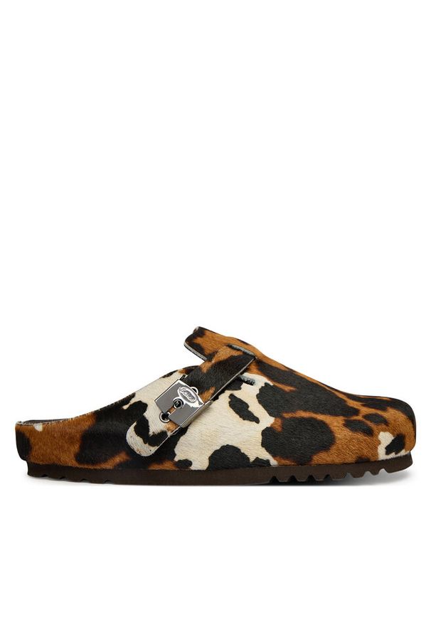 Klapki Scholl. Kolor: brązowy